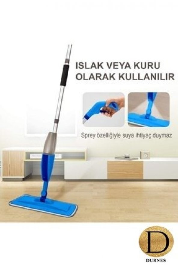 DURNES Sprey Mop Yedek Bezli Deterjan Hazneli Temizlik Seti - 4