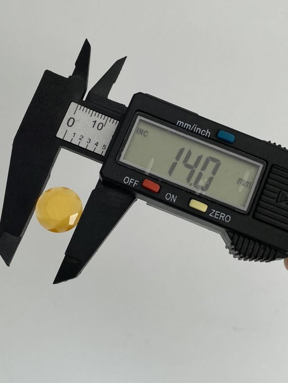 Faset Kesim Kedi Gözü Taş 14mm Turuncu 1 Adet - 5