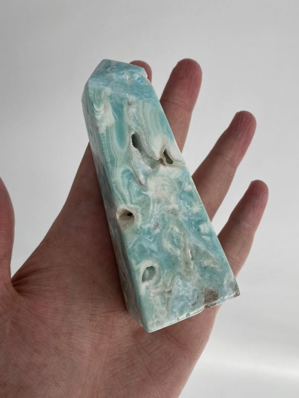 Hemimorfit Doğal Taş ve Kristal Kule 270 Gram 105mm - 4