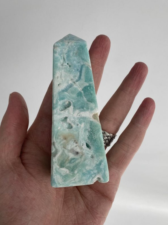Hemimorfit Doğal Taş ve Kristal Kule 270 Gram 105mm - 5