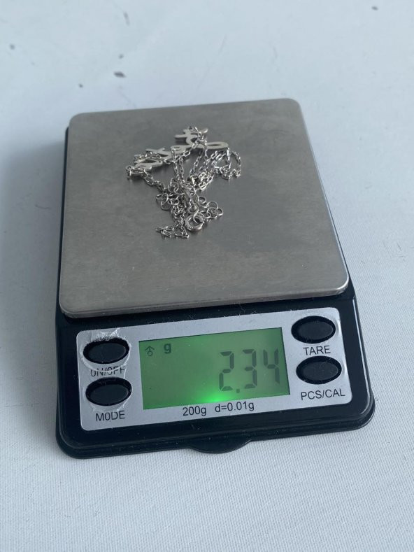 Zetta Yazılı 925 Ayar Gümüş Kolye 2,30 Gram - 4