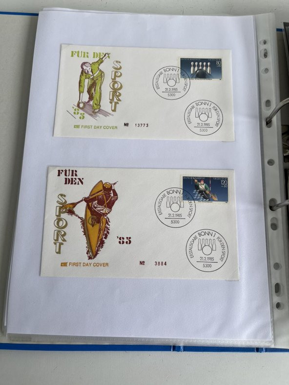 Almanya Pullu Zarf Koleksiyon Albümü 290 Adet - Yabancı Pullu Zarf C-89 - 8