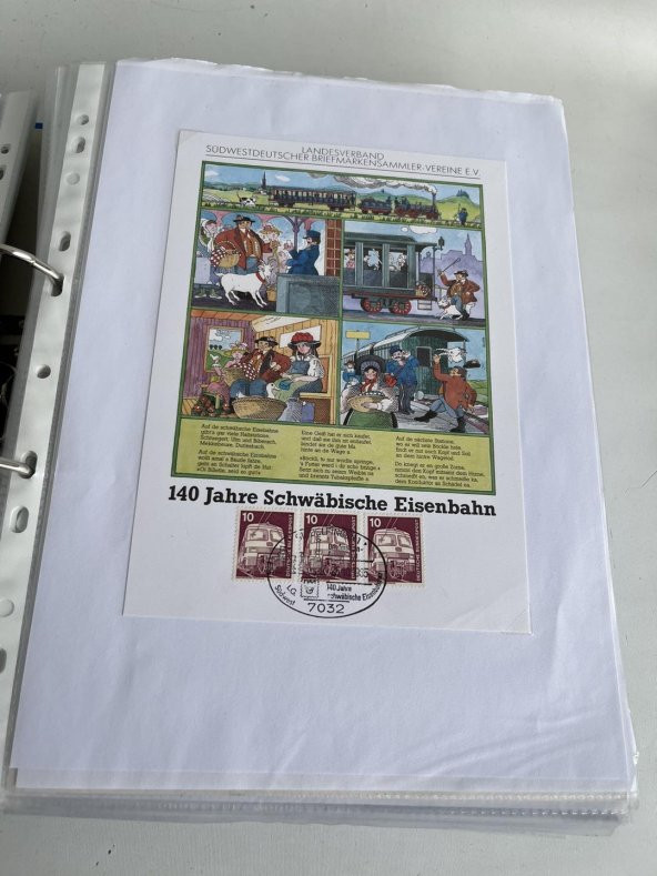 Almanya Pullu Zarf Koleksiyon Albümü 290 Adet - Yabancı Pullu Zarf C-89 - 11