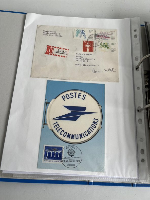 Almanya Pullu Zarf Koleksiyon Albümü 290 Adet - Yabancı Pullu Zarf C-89 - 5