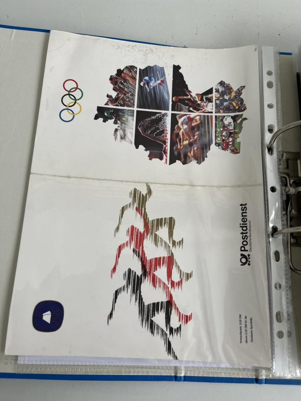 Almanya Pullu Zarf Koleksiyon Albümü 250 Adet - Yabancı Pullu Zarf C-90 - Resim 7