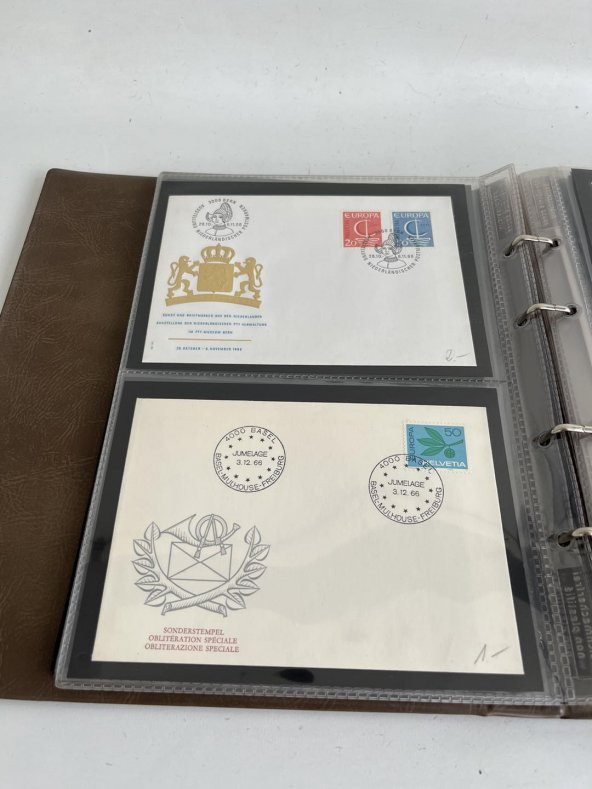 Helvetia İsviçre Pullu Zarf Koleksiyon Albümü 300 Adet - Yabancı Pullu Zarf C-83 - Resim 11