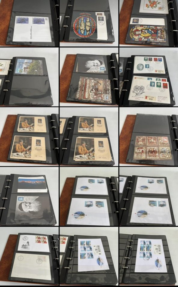 Helvetia İsviçre Pullu Zarf Koleksiyon Albümü 130 Adet - Yabancı Pullu Zarf C-84 ürün görseli