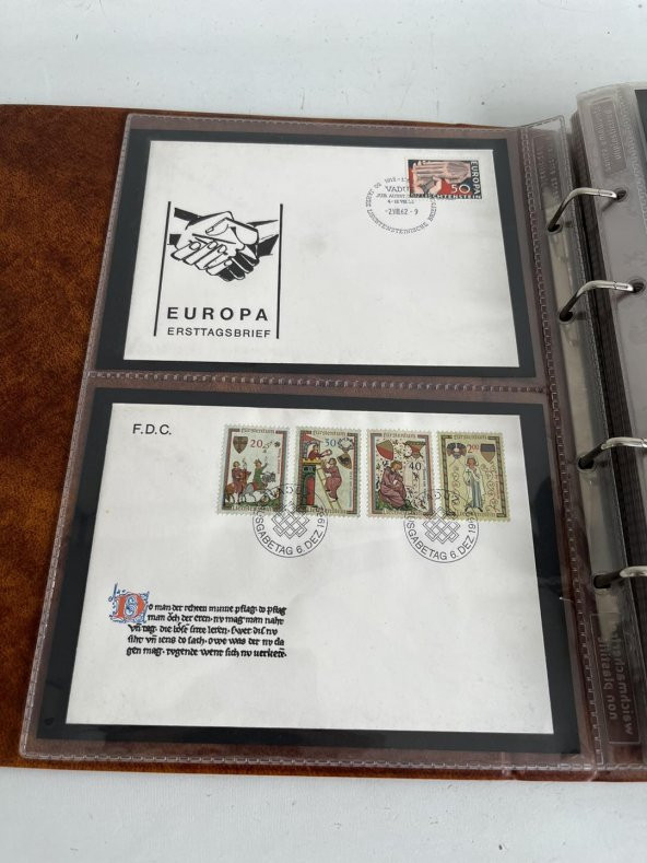 Lihtenştayn Pullu Zarf Koleksiyon Albümü 220 Adet - Yabancı Pullu Zarf C-85 - 4