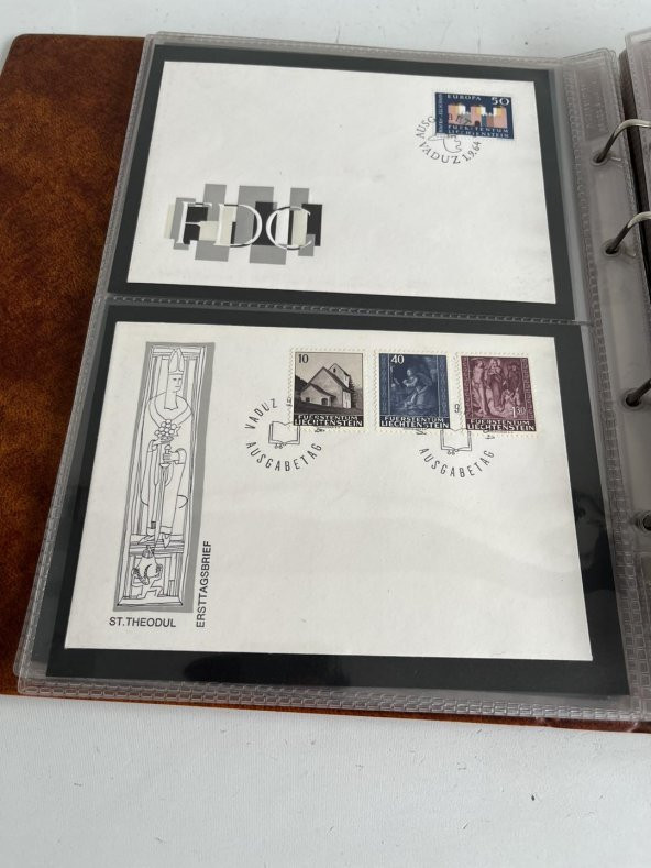 Lihtenştayn Pullu Zarf Koleksiyon Albümü 220 Adet - Yabancı Pullu Zarf C-85 - 7