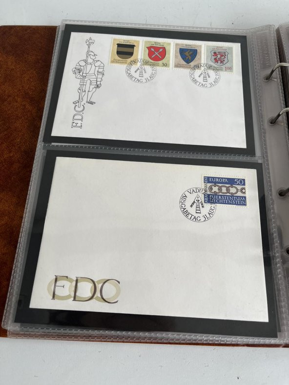 Lihtenştayn Pullu Zarf Koleksiyon Albümü 220 Adet - Yabancı Pullu Zarf C-85 - 12