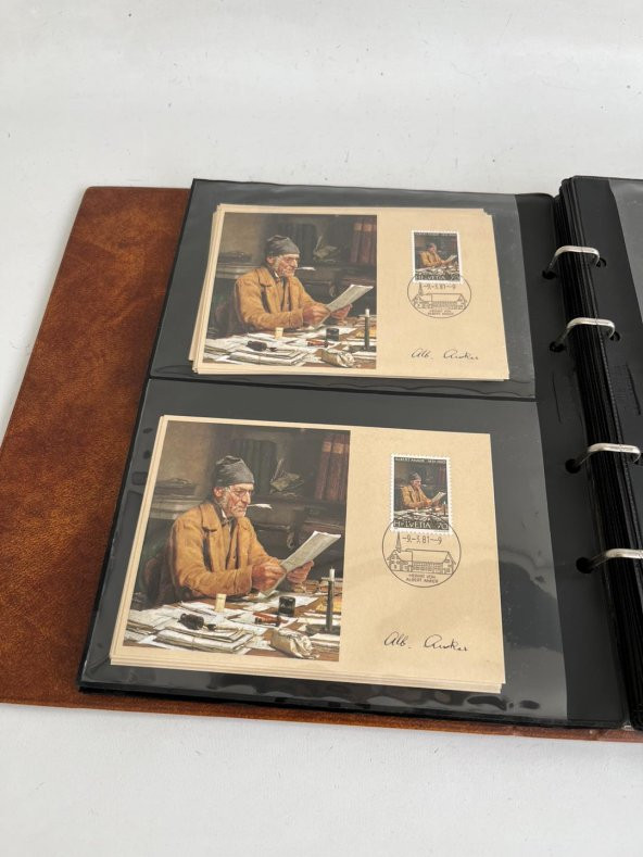 Helvetia İsviçre Pullu Zarf Koleksiyon Albümü 130 Adet - Yabancı Pullu Zarf C-84 - Resim 10