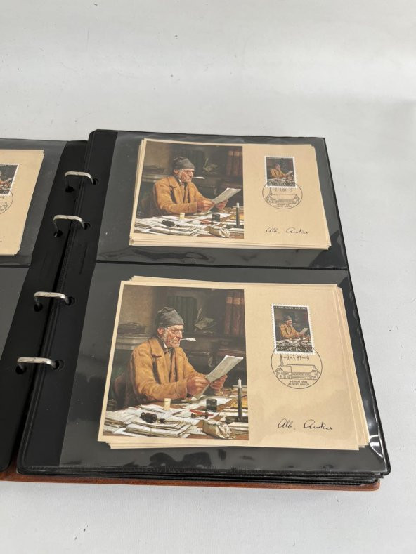 Helvetia İsviçre Pullu Zarf Koleksiyon Albümü 130 Adet - Yabancı Pullu Zarf C-84 - Resim 11