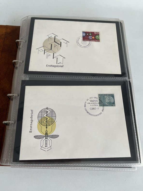 Lihtenştayn Pullu Zarf Koleksiyon Albümü 220 Adet - Yabancı Pullu Zarf C-85 - 3