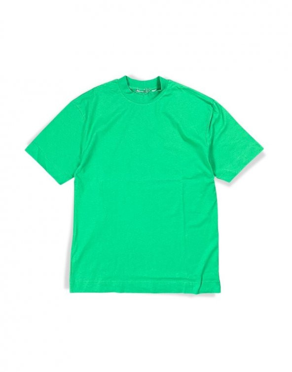 Oversize Basic Yeşil Tişört