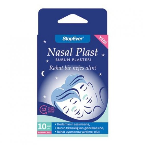 Stopever Nasal Plast Burun Plasteri Normal 10 Lu