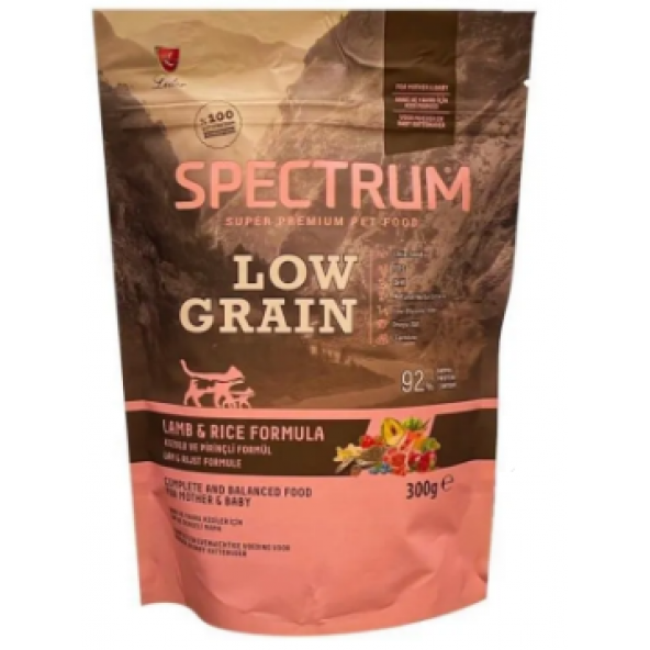 Spectrum Low Grain Düşük Tahıllı Kuzu Etli Yavru Kedi Maması 300 Gr  300 Gr Hediyeli
