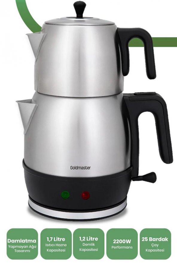 Goldmaster GM-7320 Fulya 2200 W Çay Makinesi - 2