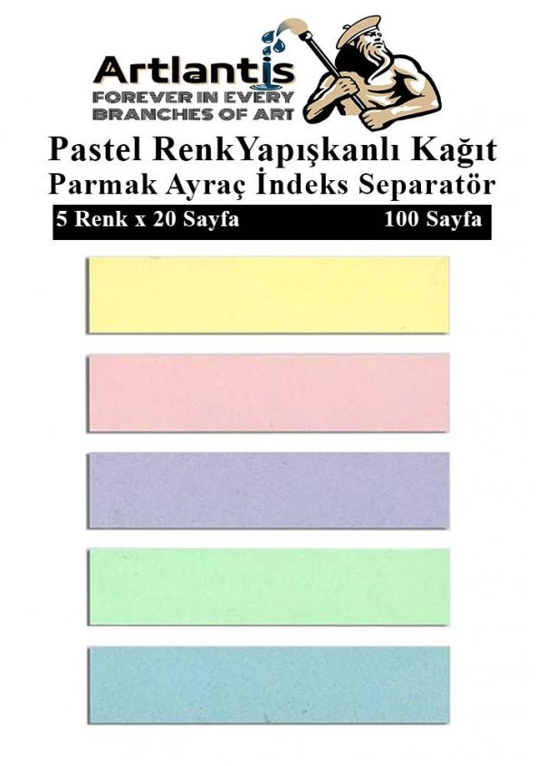 Kendinden Yapışkanlı Ayraç Postit 5 Renkli 1 Adet Yapışkanlı Not Kağıdı Transparan Parmak Ayraç İndeks Seperatör 5 Li Mini