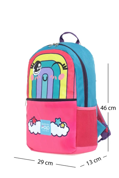 Cambridge Polo Club İlkokul Çantası Gökkuşağı / PLCAN2100 - Resim 6