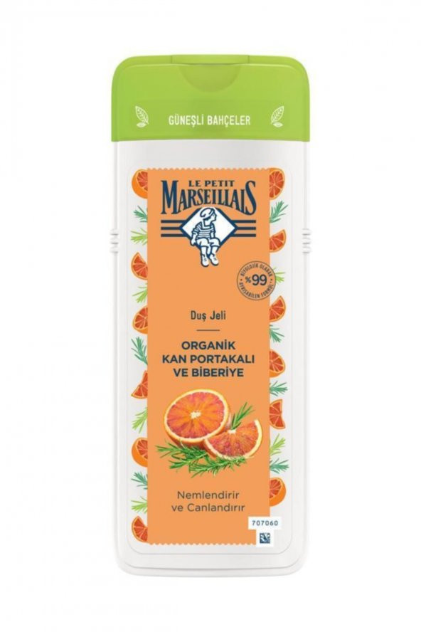 Organik Kan Portakalı Ve Biberiye Duş Jeli 400 ml - 2