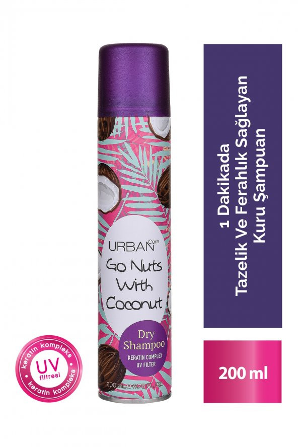 Hindistan Cevizi Kokulu Hacimlendirici Kuru Şampuan - Vegan - +uv Korumalı - 200 Ml
