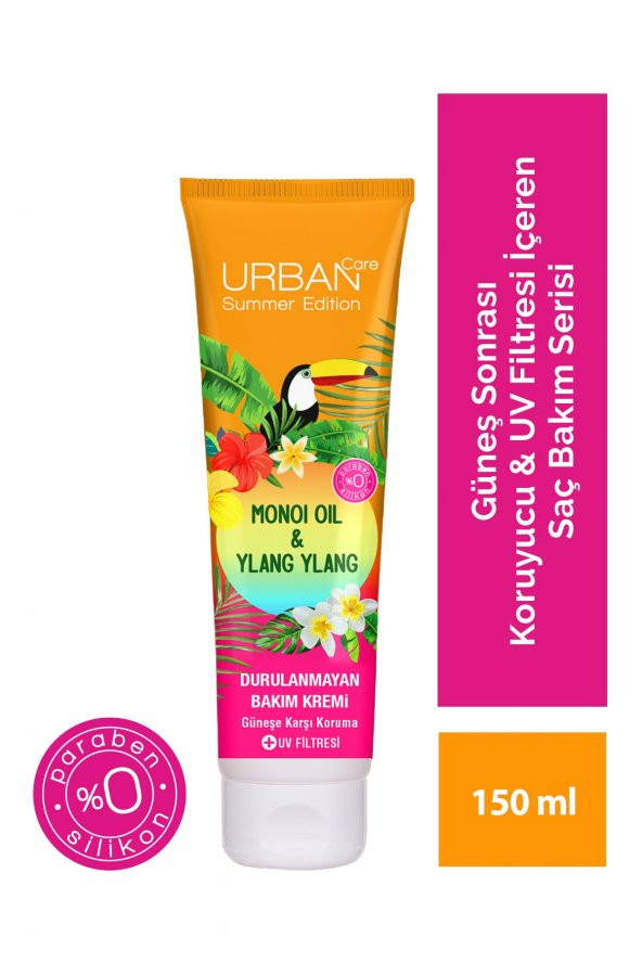 Summer-Monoi Yağı&Ylang Ylang Güneş Koruyucu Durulanmayan Bakım Krem-Vegan-150ML