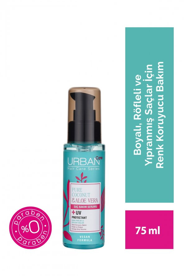 Pure Coconut&aloe Vera Boyalı Saçlar Özel Renk Koruyucu Saç Bakım Serumu-vegan-75ml