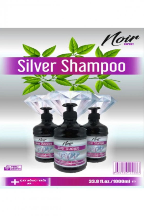 Noir Expert Silver Shampoo (mor) Şampuan 500ml - 2