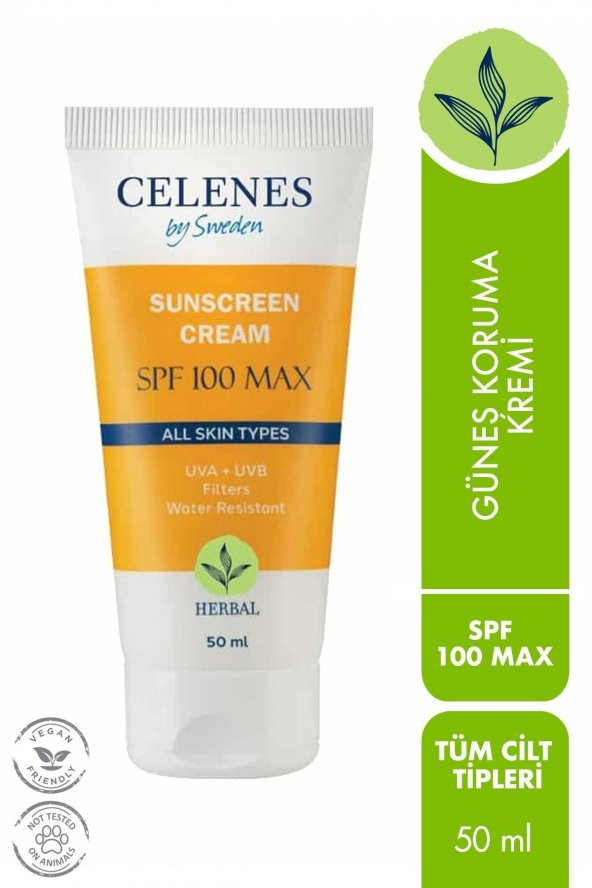 Herbal Güneş Koruma Kremi 100 Max Spf 50ml / Tüm Cilt Tipleri