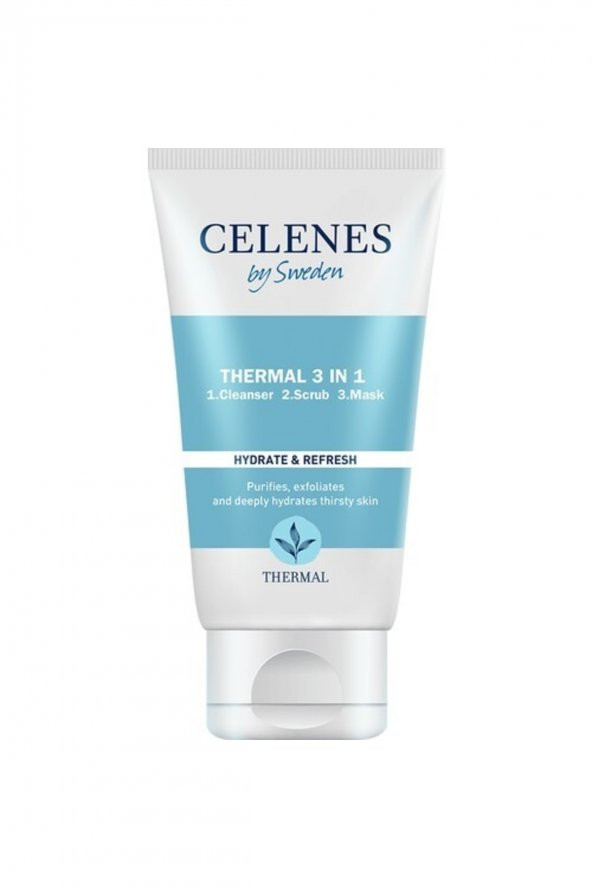 Celenes Thermal 3in1 Peelıng-maske-temızleyıcı 150ml Tum Cıltler