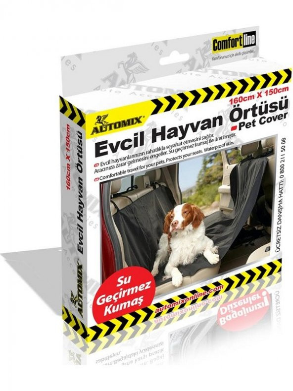 Araç Evcil Hayvan Örtüsü  Araç Koltuk Örtü 160 cm x 150 cm - 2