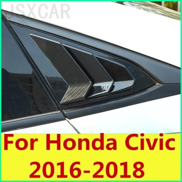HONDA CİVİC FC5 ARKA KELEBEK CAM RÜZGARLIĞI MAT SİYAH - 6