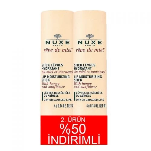 Nuxe Reve De Miel Stick Levres 2x4gr 2.Ürün %50 İNDİRİMLİ