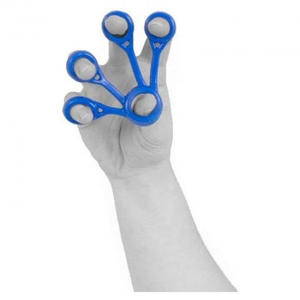 Finger El Egzersiz Lastiği Mavi Renk Sert