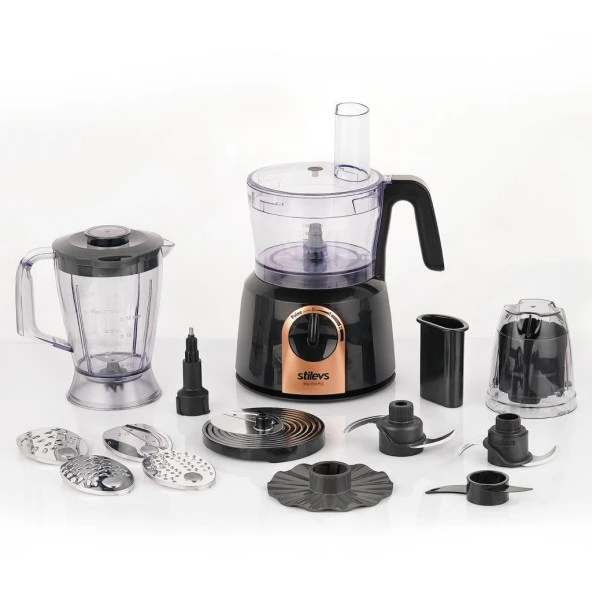 Stilevs Maxi Chef Pro Mutfak Robotu Siyah Bakır - SGH20040