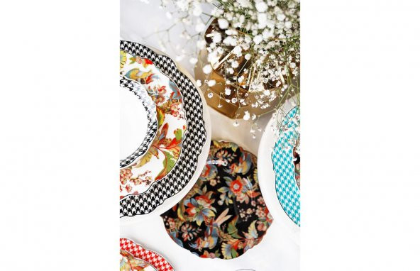 Lucky Art Camelie Bone 24 Parça Yemek Takımı LYXI 018 - 3