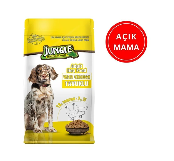 Jungle Tavuklu Köpek Maması 1 kg AÇIK ürün görseli 1