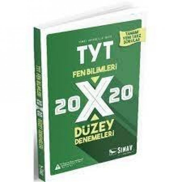 TYT Fen Bilimleri 20x20 Düzey Denemeleri Sınav Dergisi Yayınları