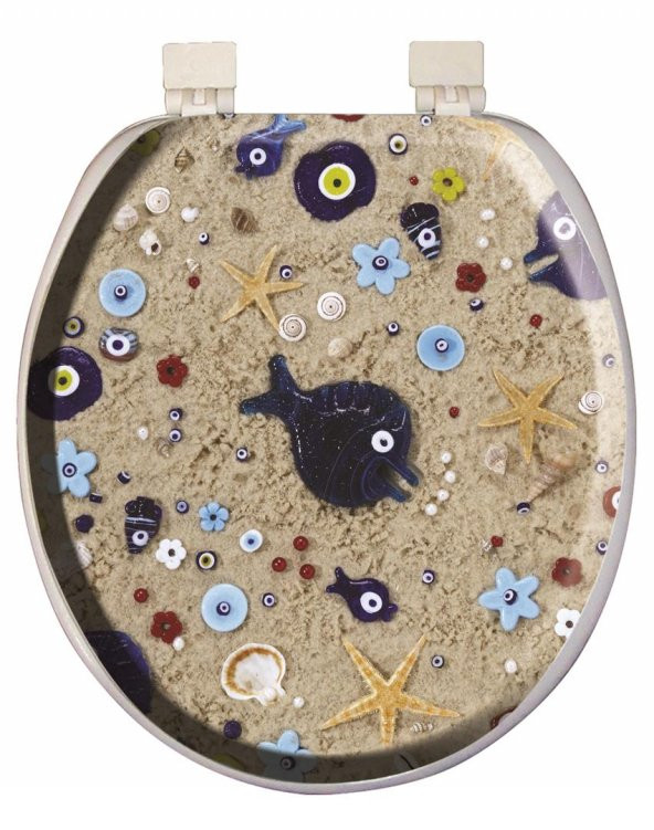 Softy Classic Desenli Yumuşak Klozet Kapağı 6036