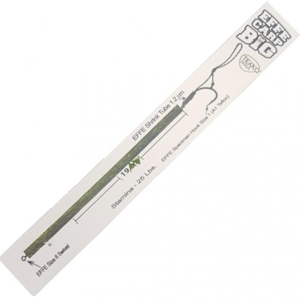 EFFE Hazır Boili Sazan Avı Rig Olta Takımı 2li HG1297 İğne:1 - 4