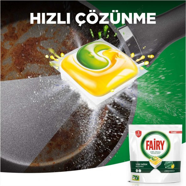 Fairy Hepsi Bir Arada Bulaşık Makine Deterjanı 60x3 180 Tablet - Resim 2