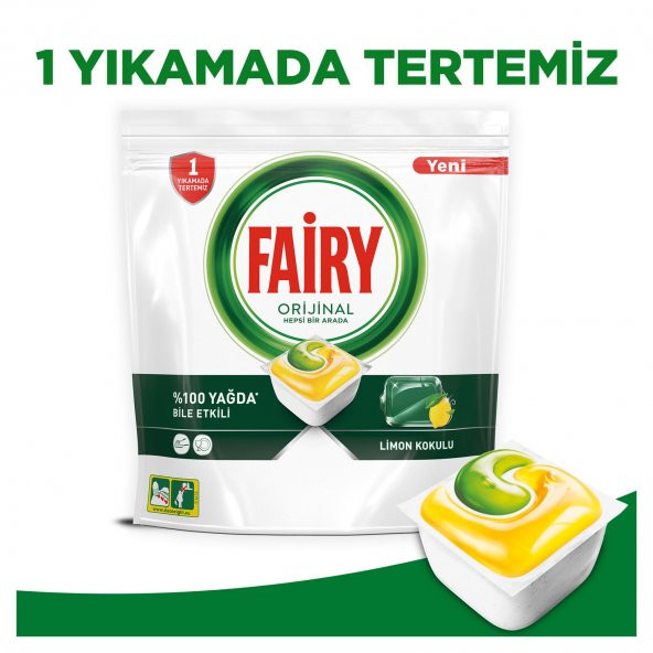 Fairy Hepsi Bir Arada Bulaşık Makine Deterjanı 60x3 180 Tablet - Resim 5