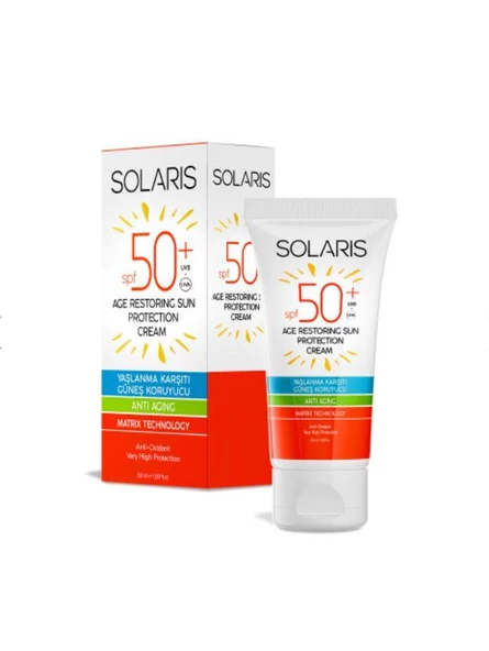 Solaris Güneş Kremi Yaşlanma Karşıtı Spf 50+ Ve Çocuk Güneş Kremi Sprey Spf 50+ Ve Güneş Koruyucu Krem Sprey - 2