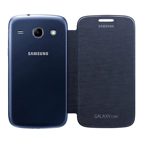 Samsung Galaxy Core Flip Cover Orjinal Kılıf - Lacivert EF-FI826BLEGWW - 6