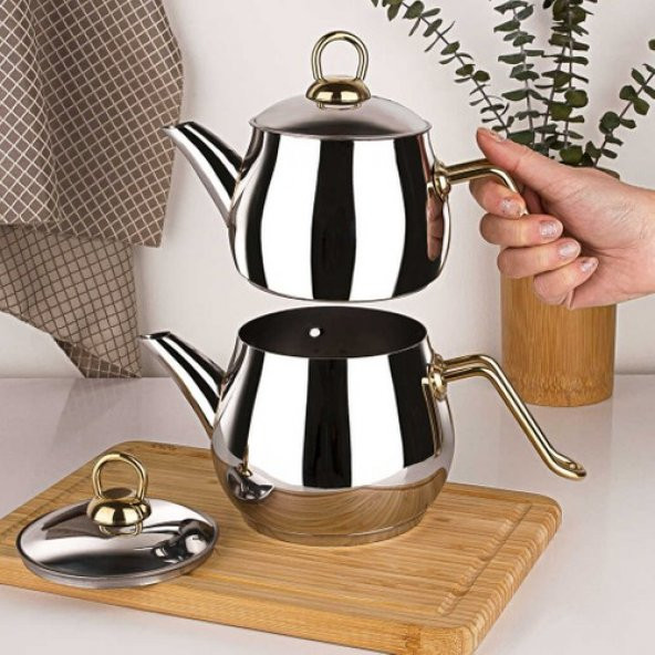 Porsima Damla Orta Boy Çaydanlık İndüksiyon Tabanlı - 2