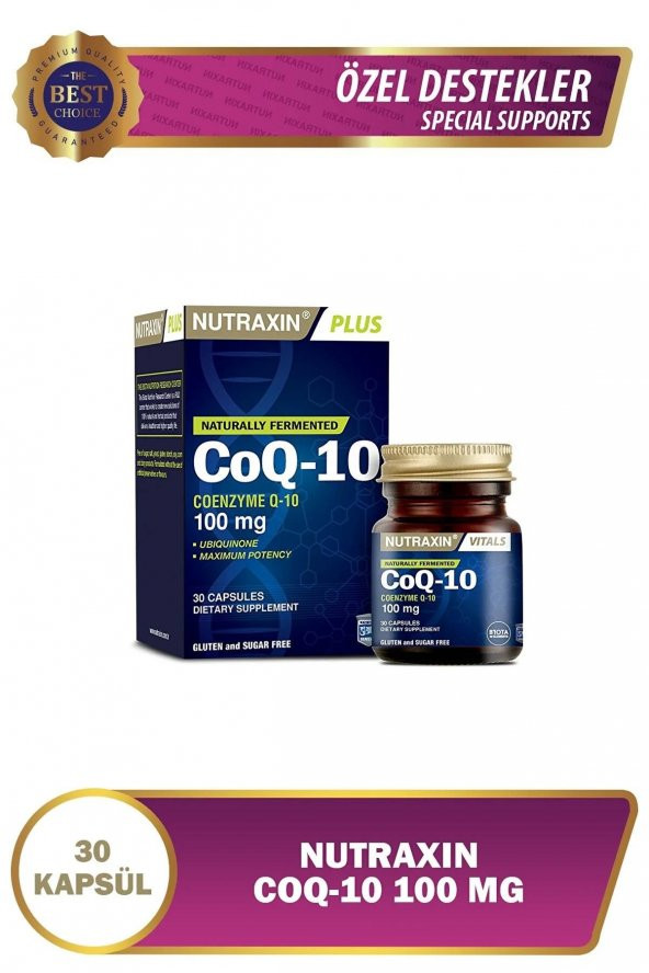 Nutraxin Koenzim Q10 30 Kapsül 8680512630340