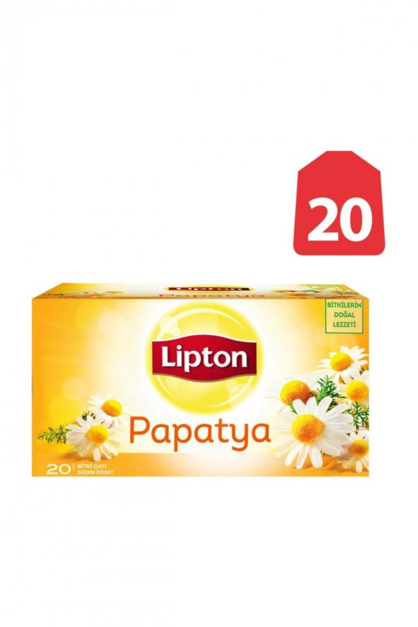 Lipton Papatya Bardak Poşet Bitki Çayı 20li - 1