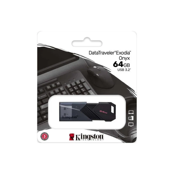 DTXON 64GB USB 3.2 Gen.1 DataTraveler Exodia Onyx Flash Bellek DTXON/64 - 3