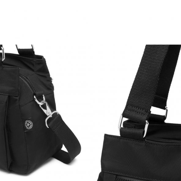Krinkıl Kumaş Kadın Çantası Smart Bags 1125 Bej - 8