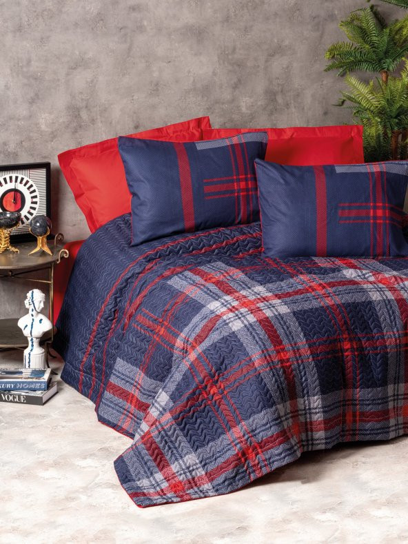 Cotton Box Masculine Çift Kişilik Complete Set Abel Kırmızı ürün görseli